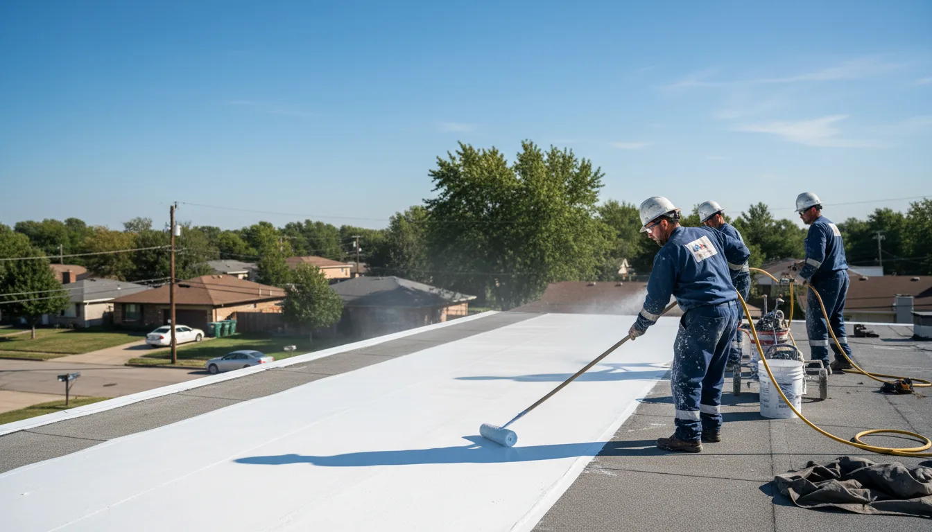Commercial roof coating in Commerce Township, MI near me